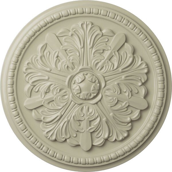 Ekena Millwork Swindon Ceiling Medallion (Fits Canopies up to 2 7/8"), 16 7/8"OD x 1 1/2"P, Clear Yellow CM16SWCYF - main